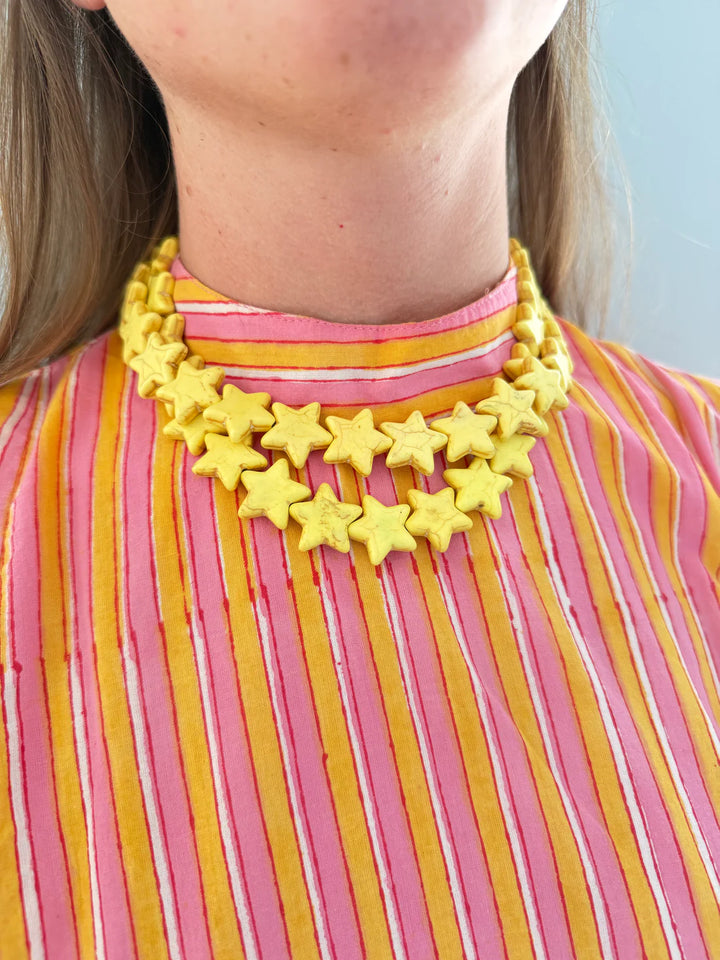 Sea Star Necklace Large Yellow