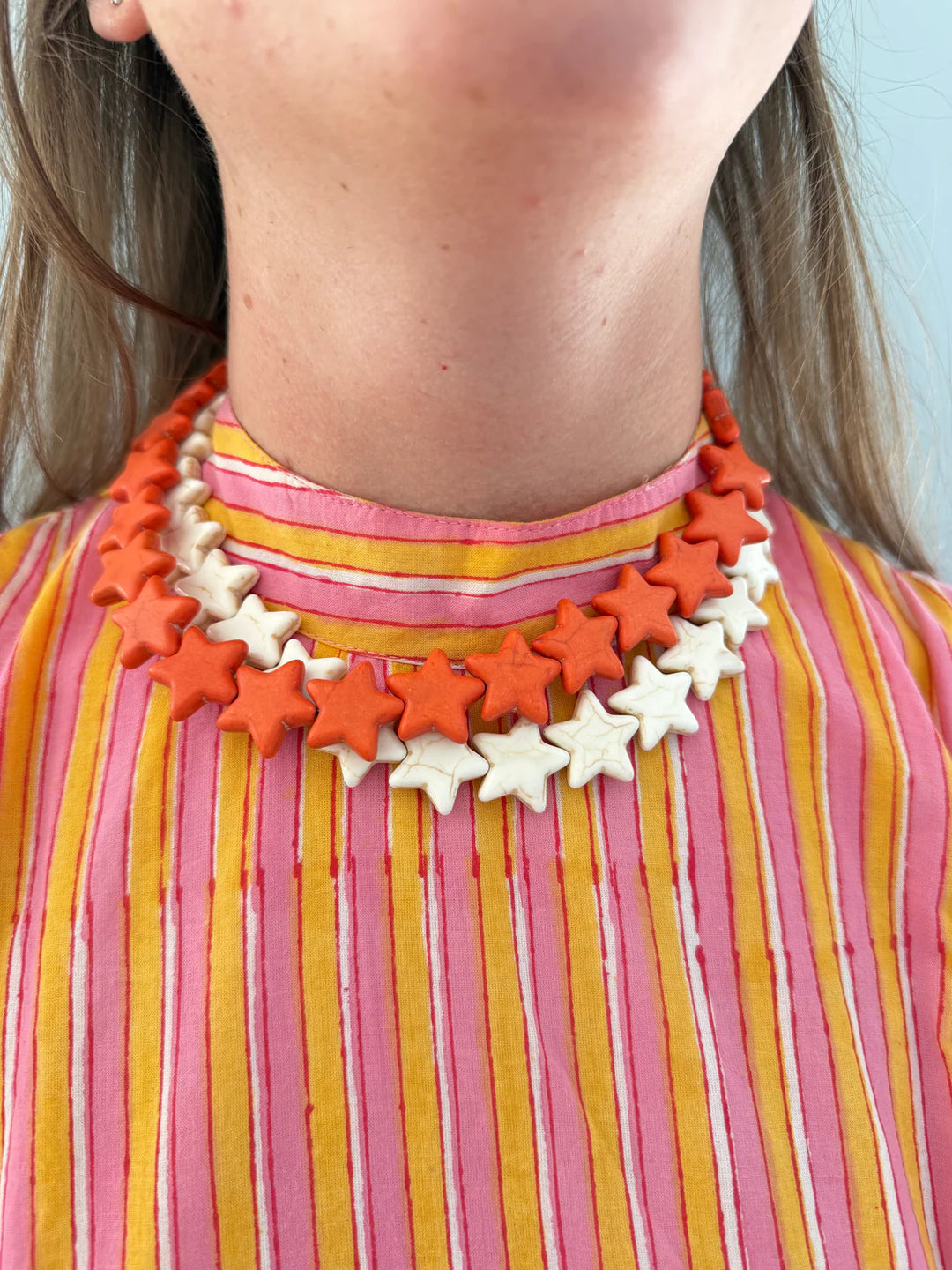 Sea Star Necklace Large Orange