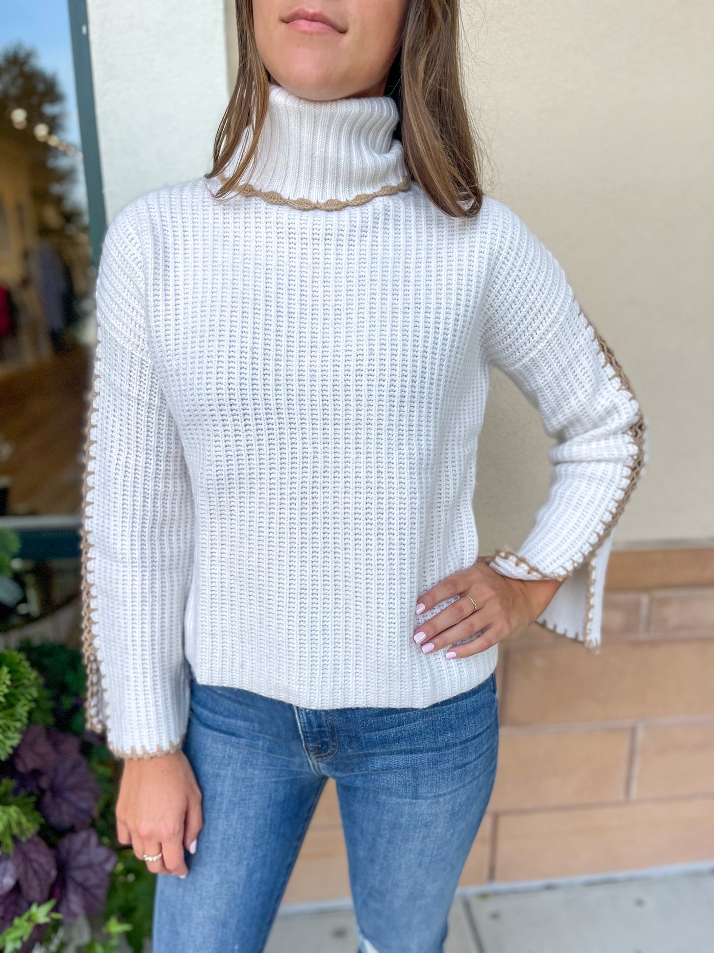 Thermal Stitch Turtleneck