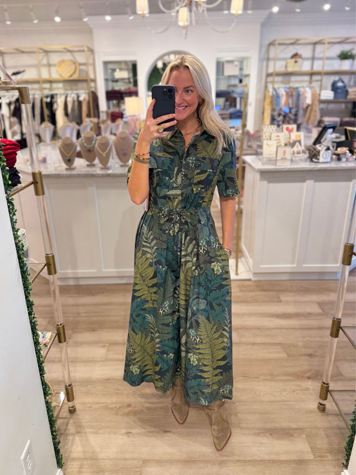 Kelli Maxi Dress Midnight Fern