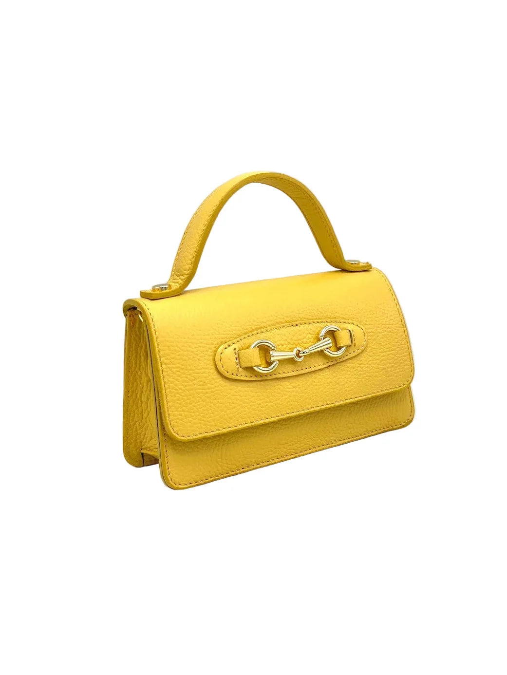 Gretchen Genuine Leather Handbag Yellow