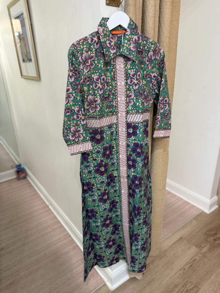 Shirt Dress Maxi Matera Green