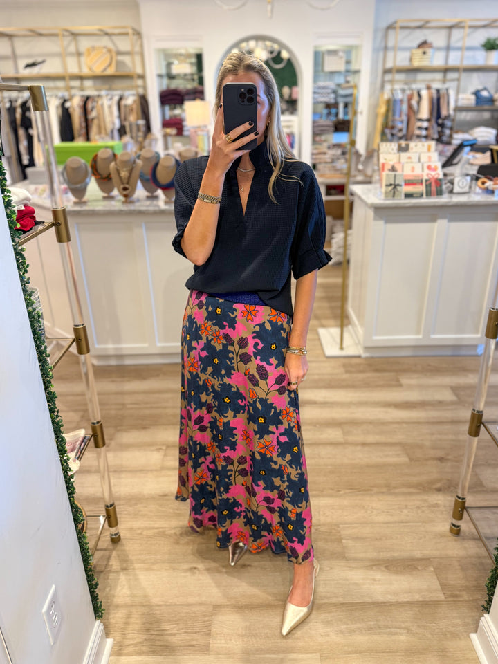 Swing Skirt Suzani Navy