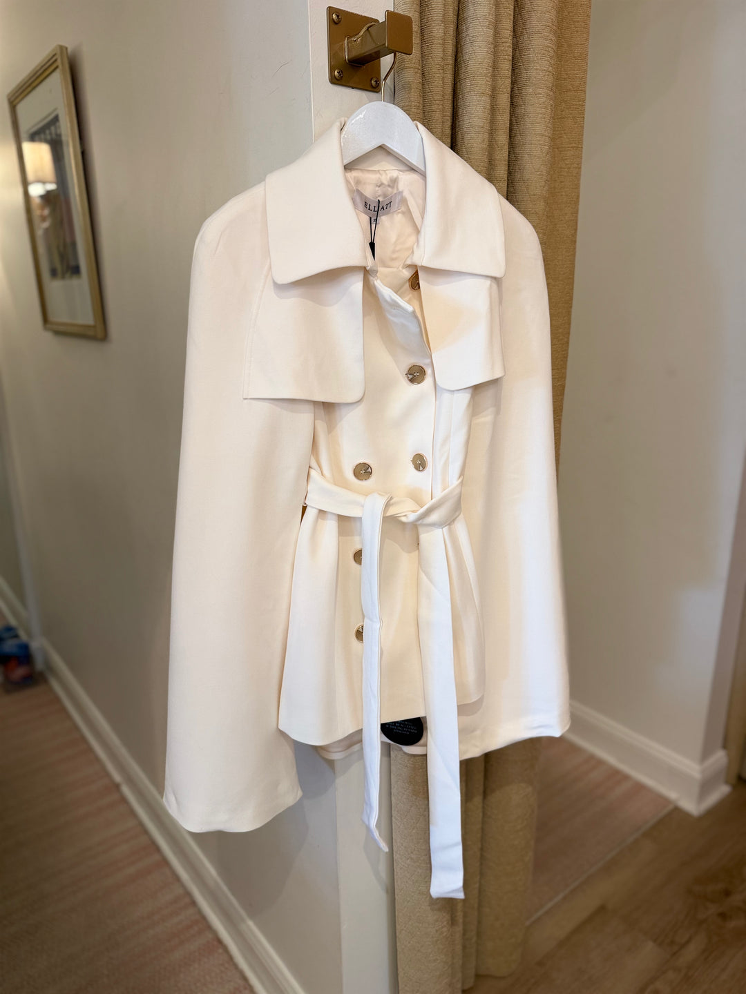 Veldra Cape Jacket in Ivory