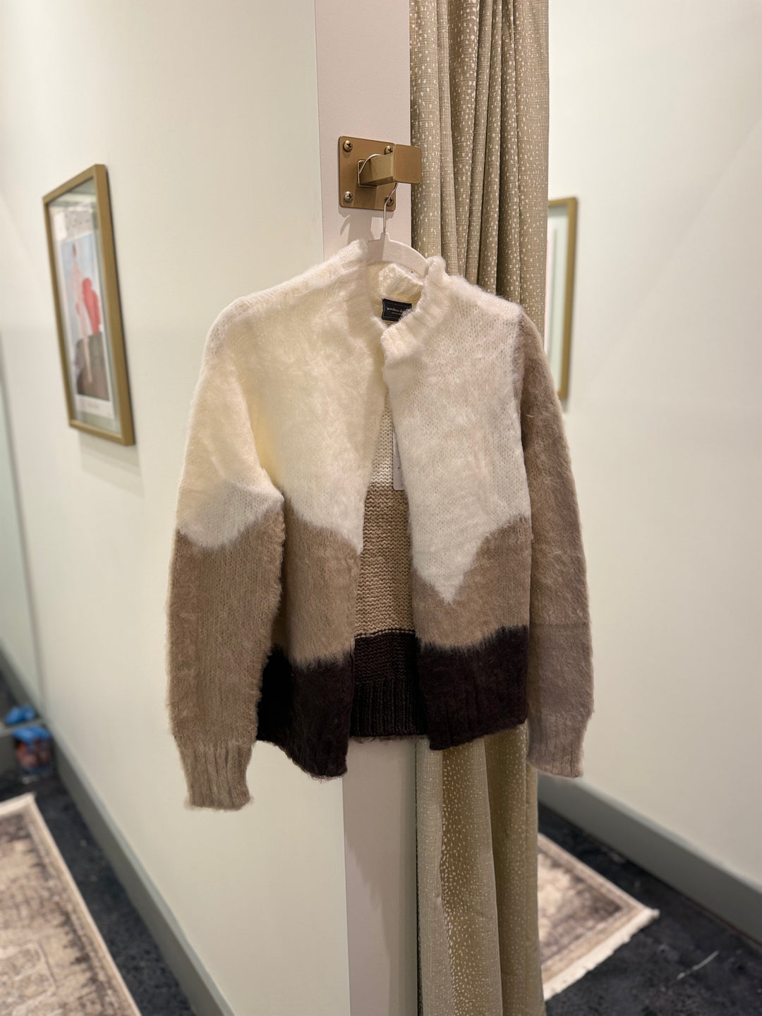 Redford Brushed Cardi Chunky Poodle