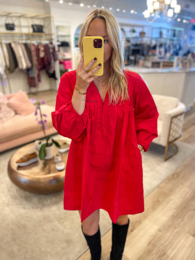 Stevie Dress Red
