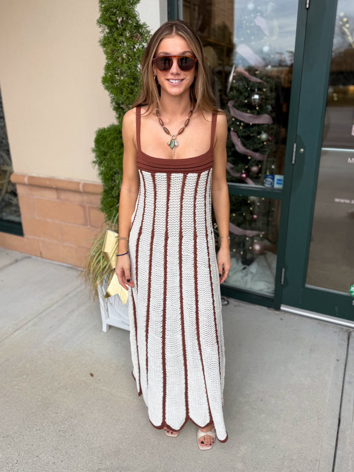 Cacao Knit Maxi Dress