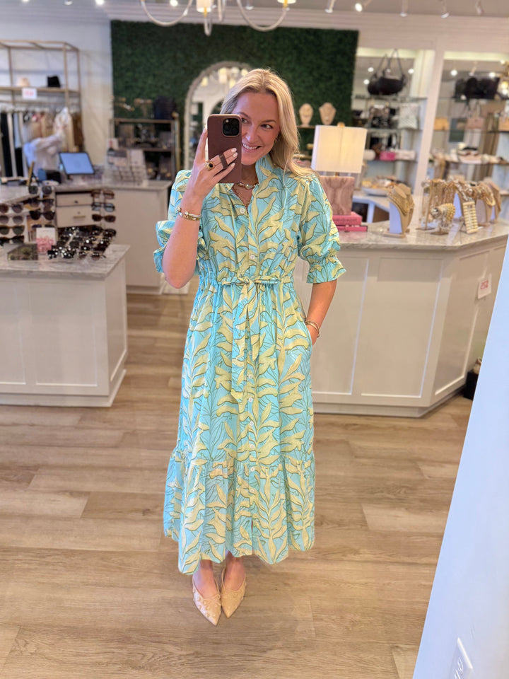 Catherine Dress Growing Green