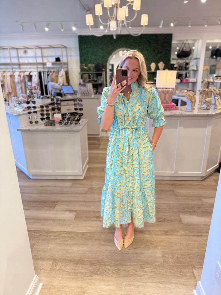 Catherine Dress Growing Green