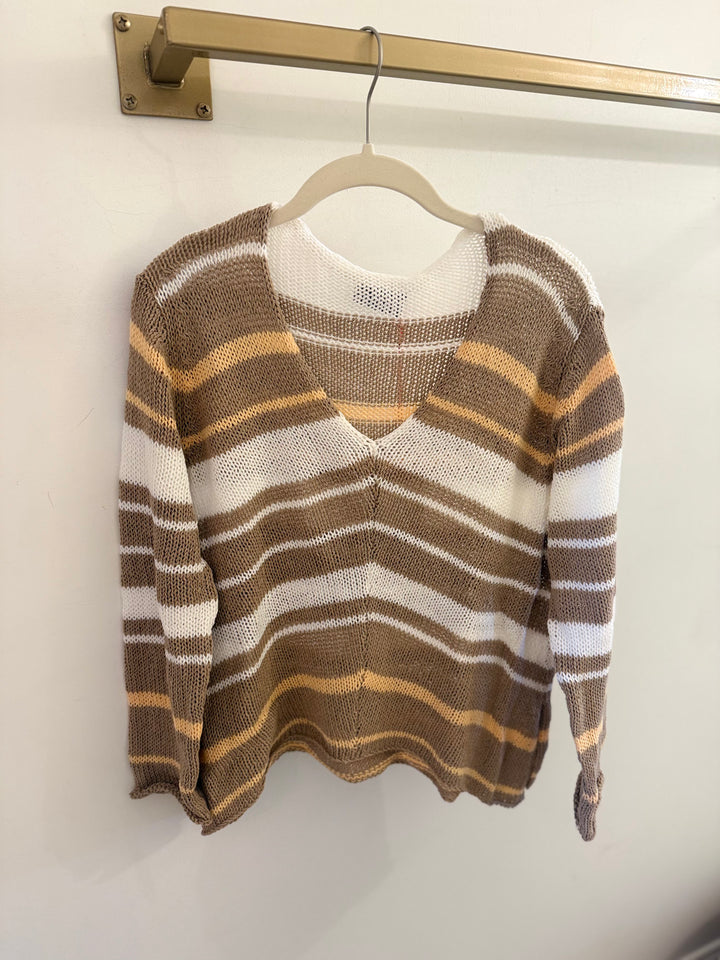 Horizon V Cotton Cashew/White/Gold