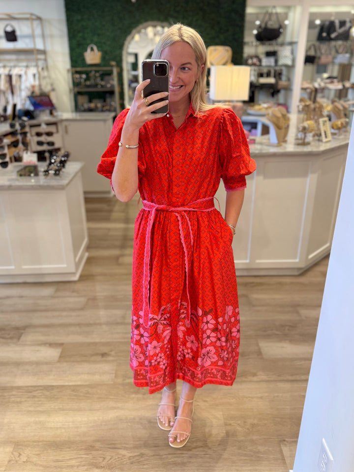 Veronica Print Mix Dress