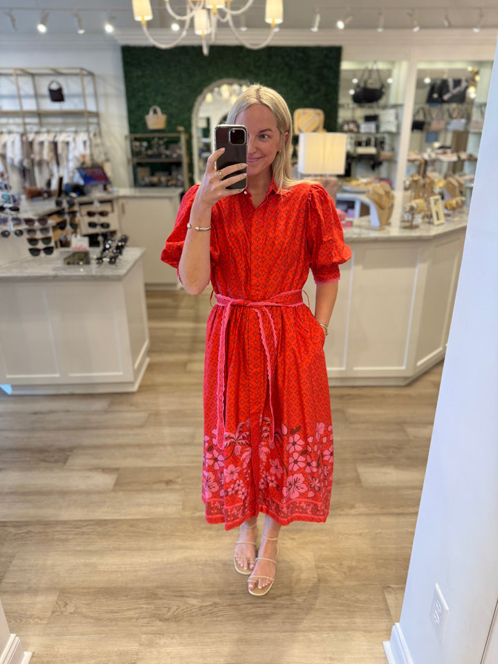 Veronica Print Mix Dress