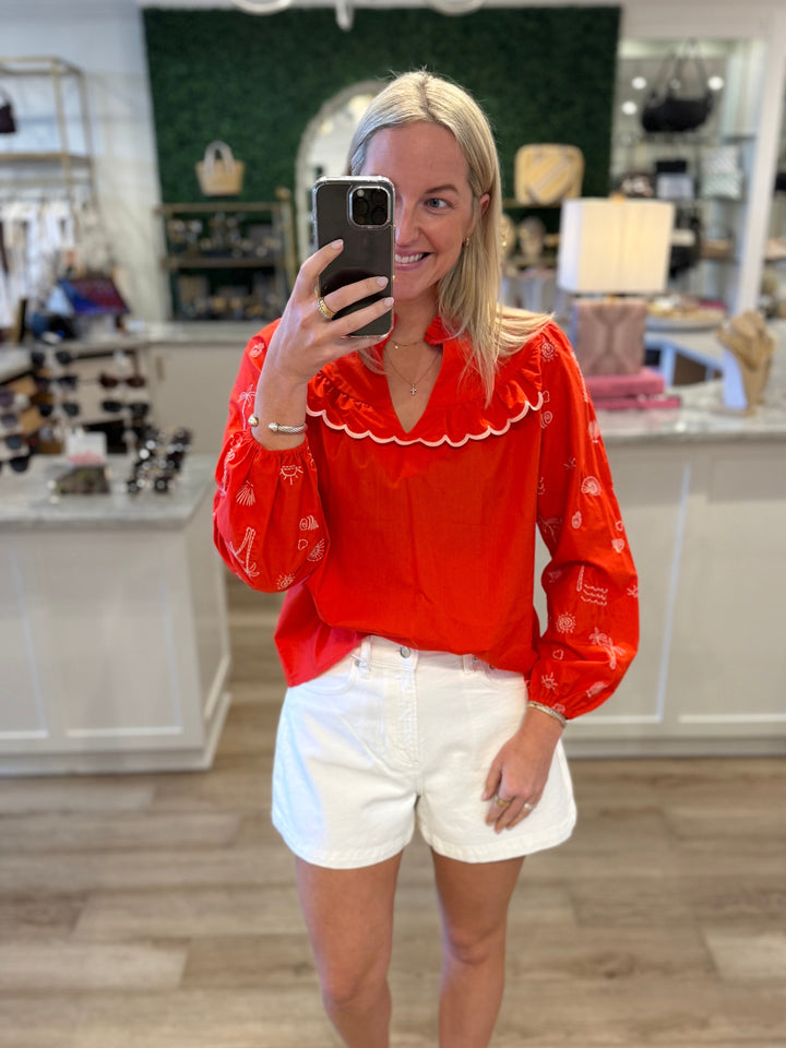 Candice Embroidered Blouse