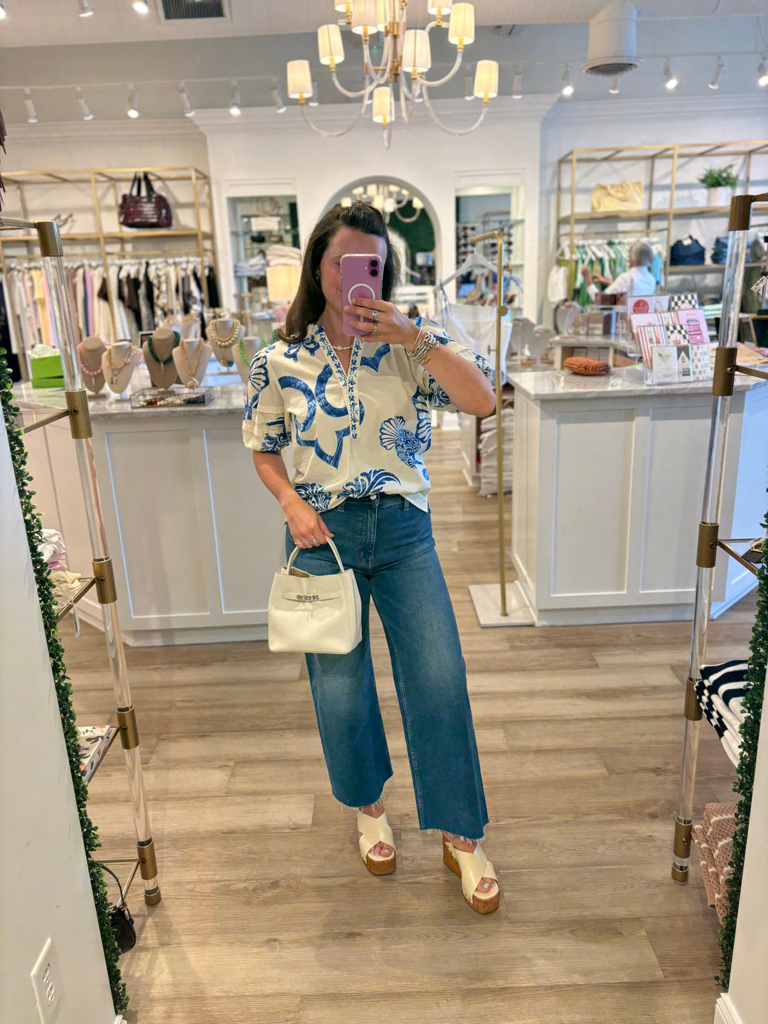 Raya Top Blue Fresco