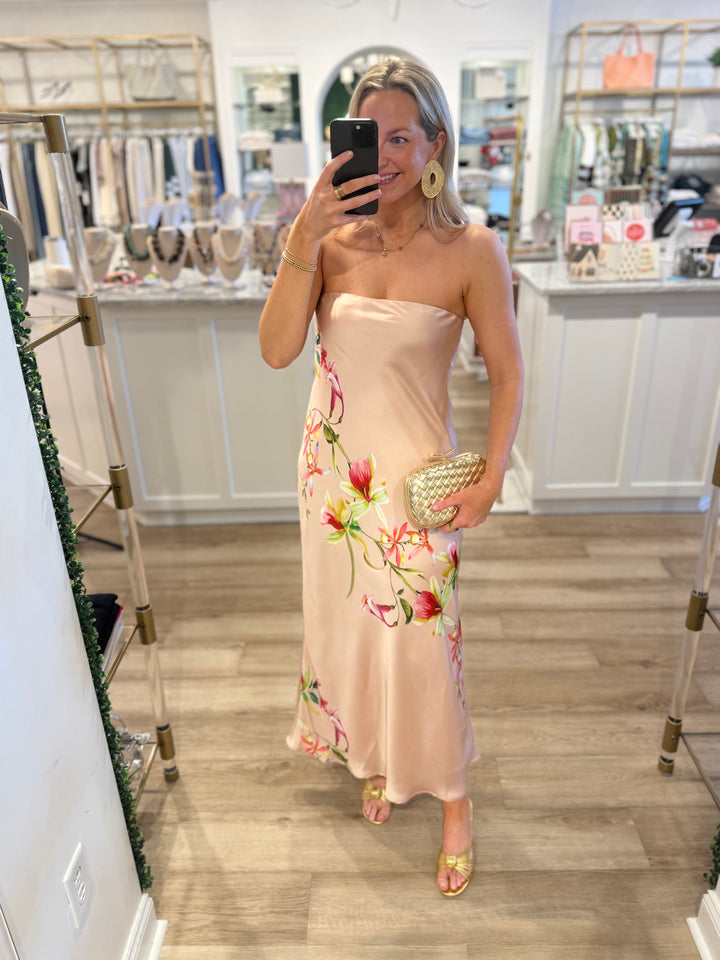 Talia Maxi Dress Blush/Pink Combo