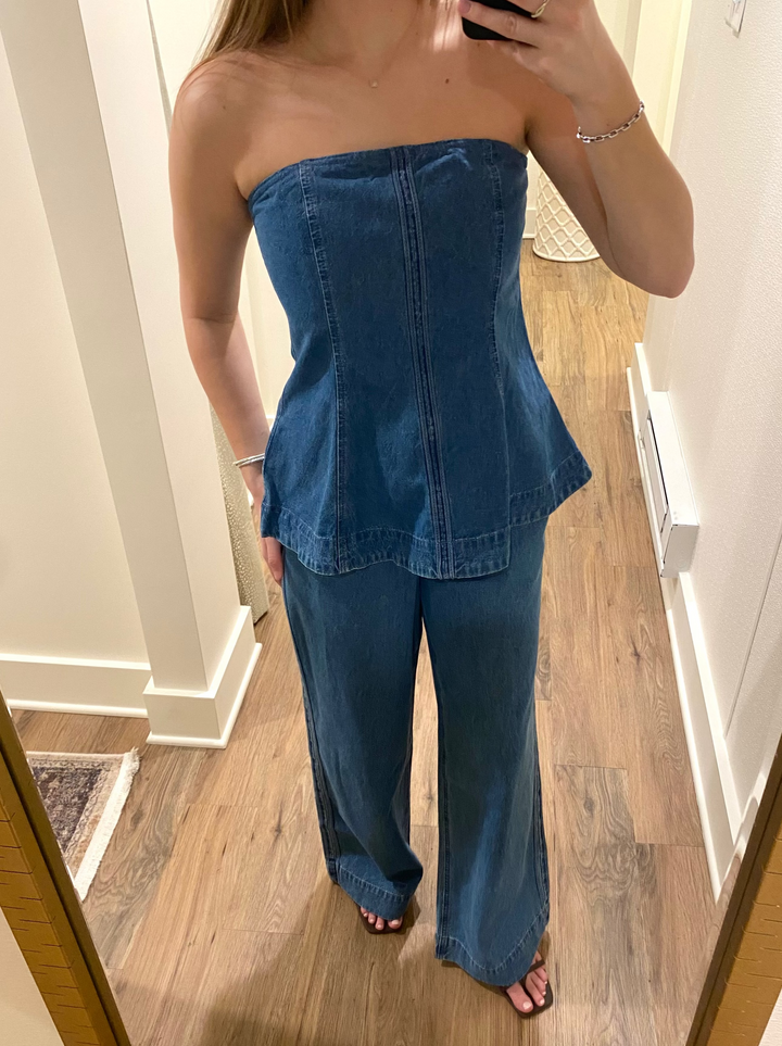 Indigo Denim Top