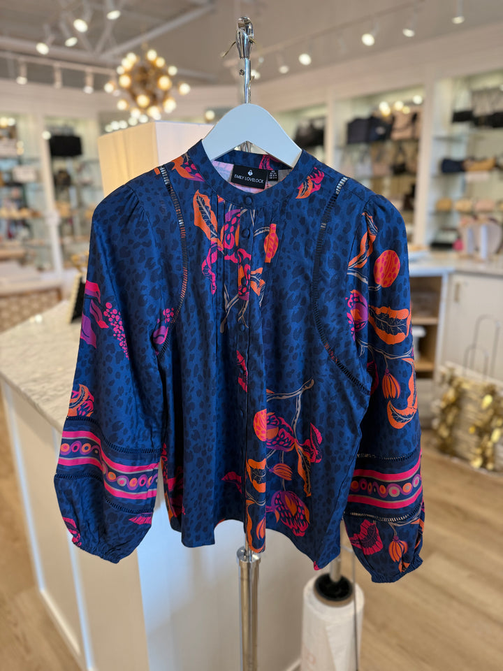 Martha Print Blouse