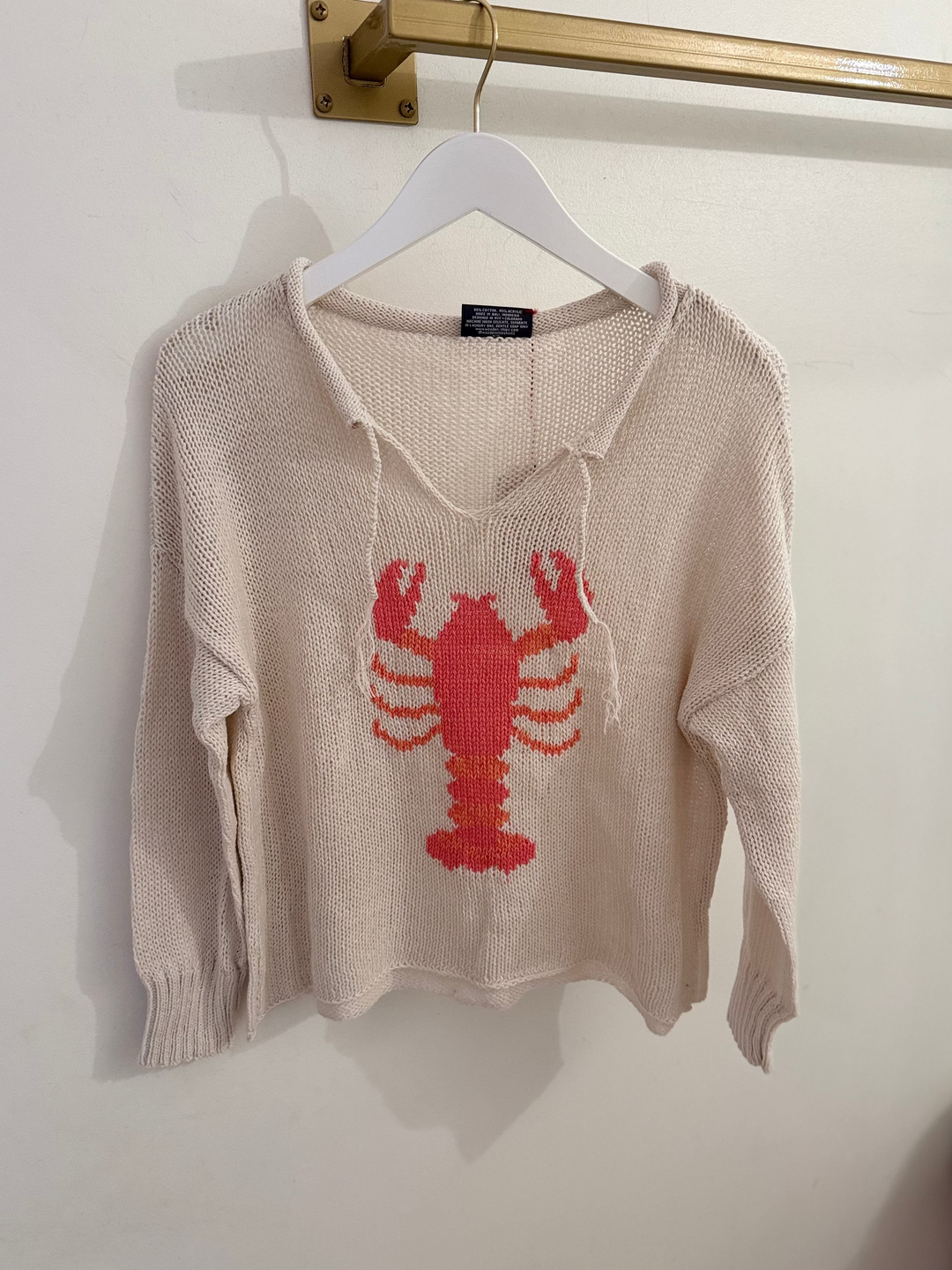 Marled Lobster Top Cotton