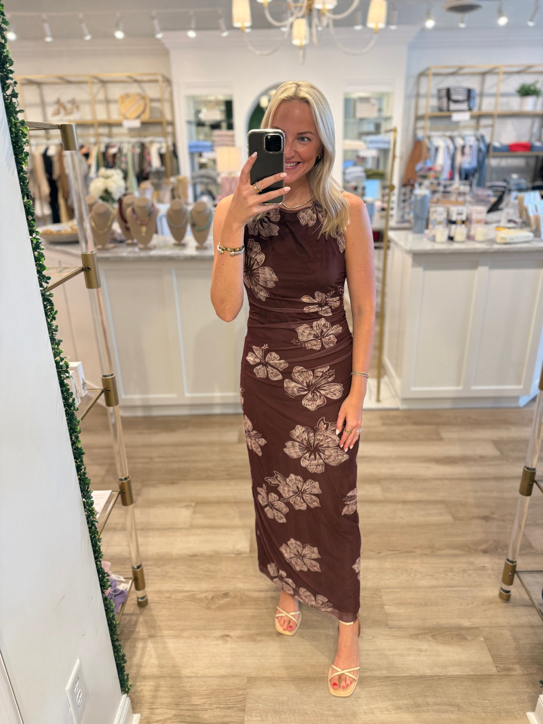 Grumari Draped Mesh Dress