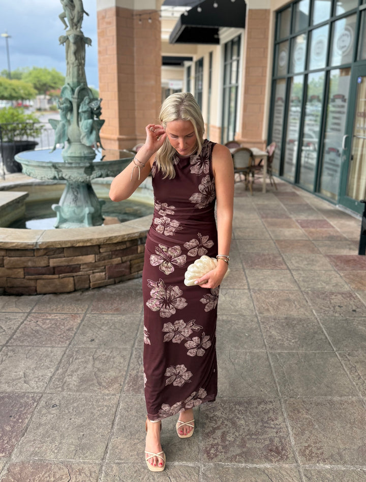 Grumari Draped Mesh Dress