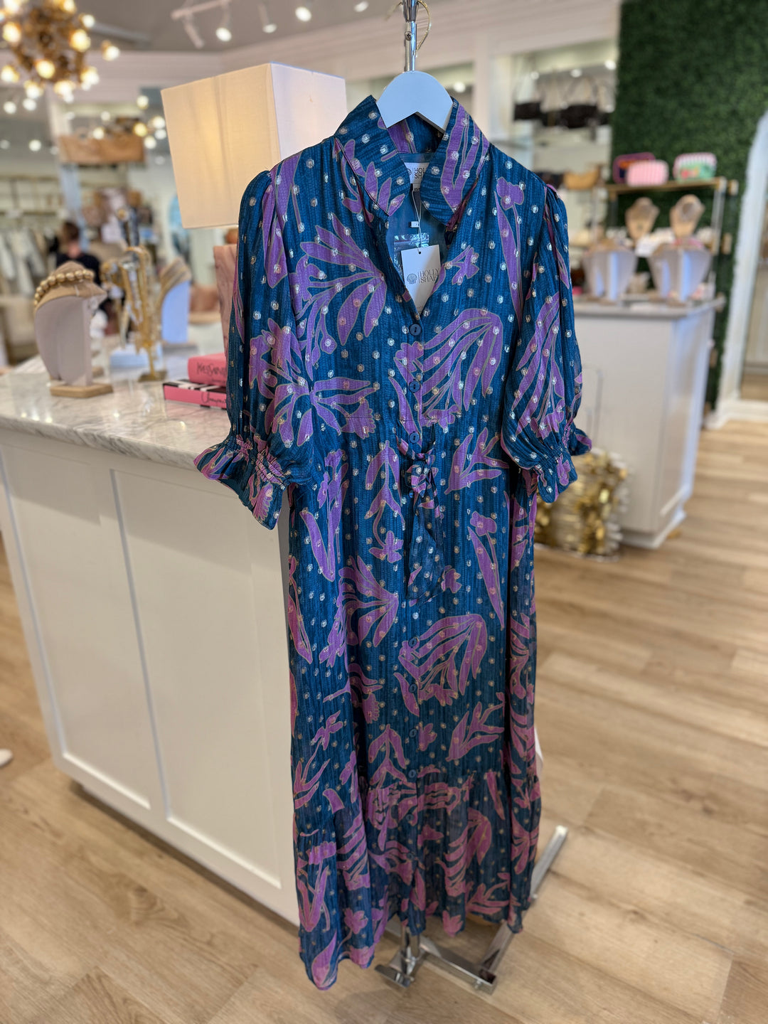 Catherine Dress Lurex Glow Gord