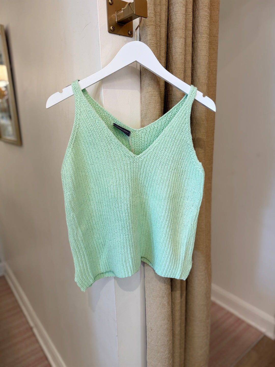 Ribbed V Tank Cotton