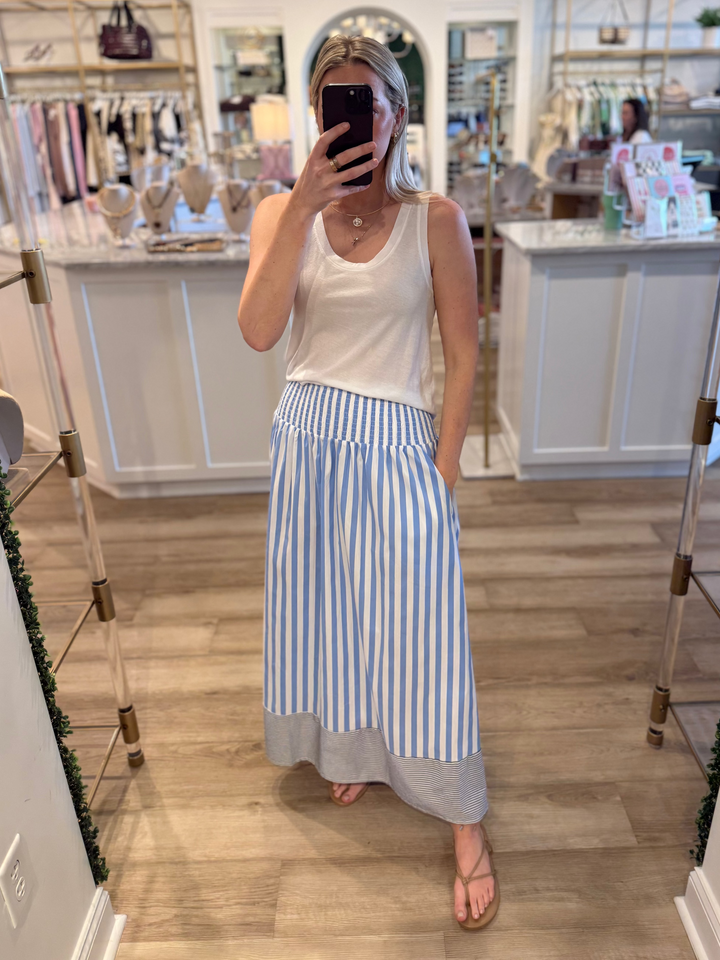 Sutton Striped Skirt
