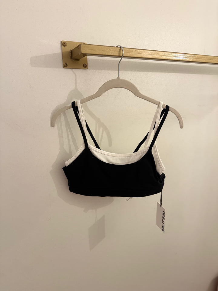 Elliah Airweight Double Layer Bra Black/White