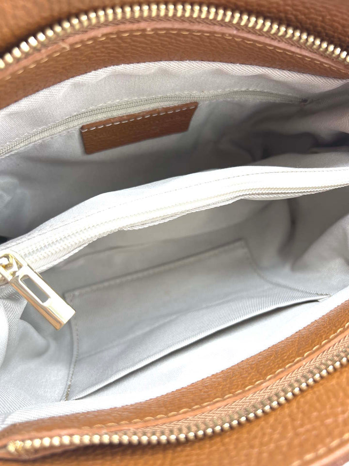 Hadley Suede Leather Crossbody Brown