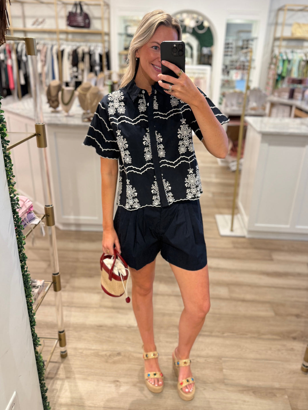Clifton Shirt Navy/Whisper