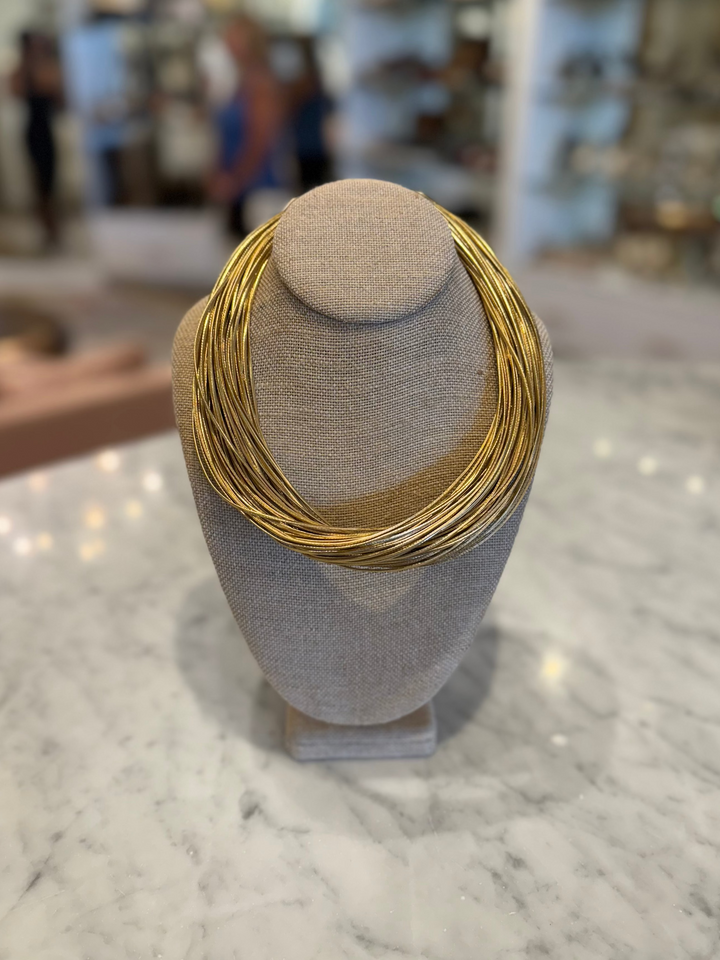 Cece Leatherette Strand Gold