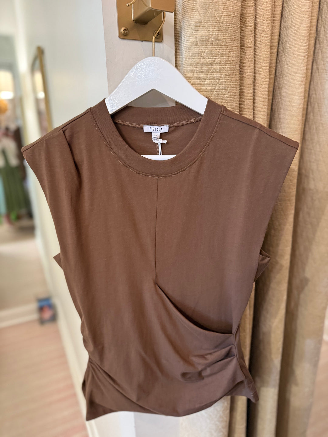 Nya Draped Tee Java
