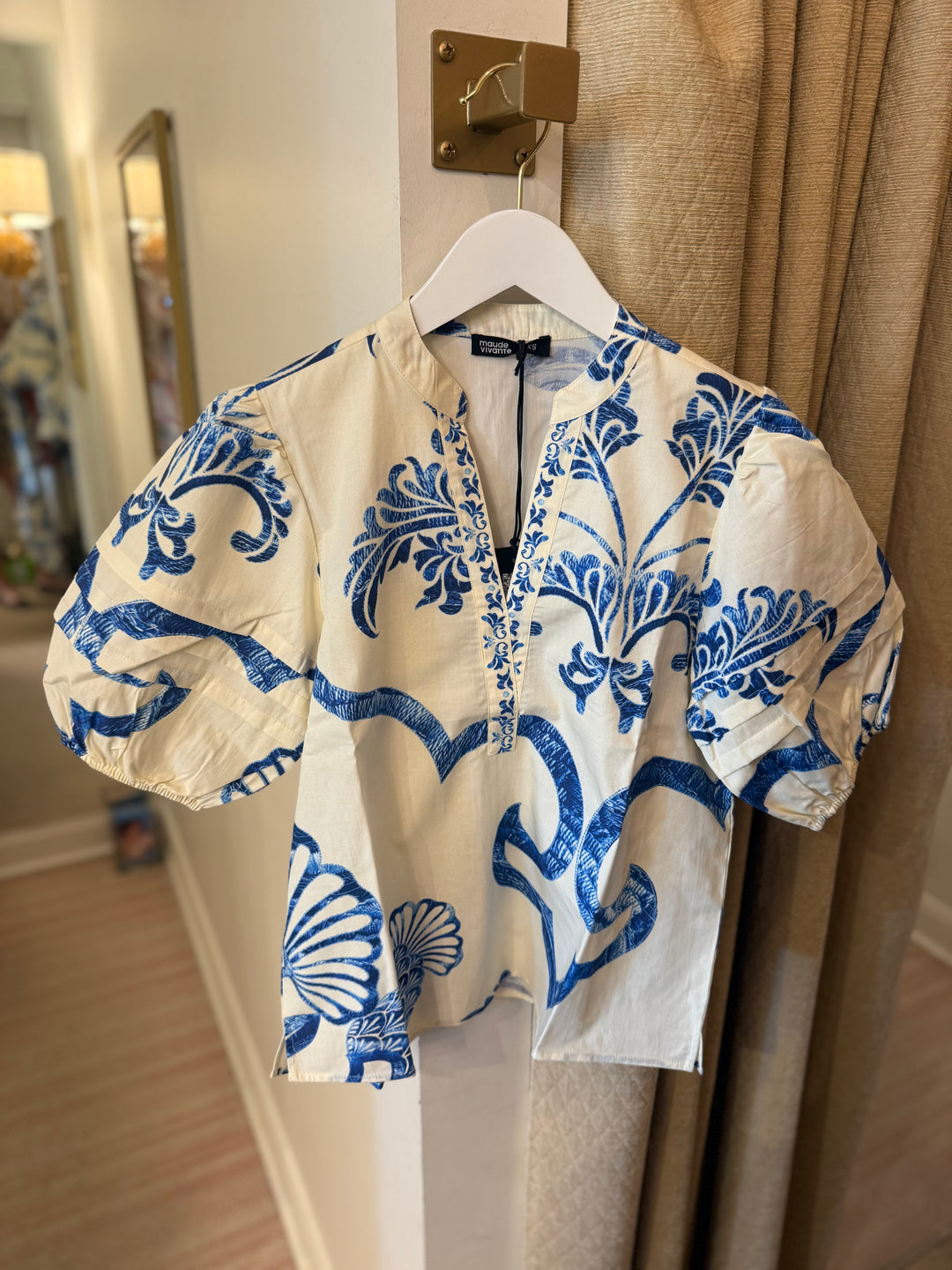 Raya Top Blue Fresco