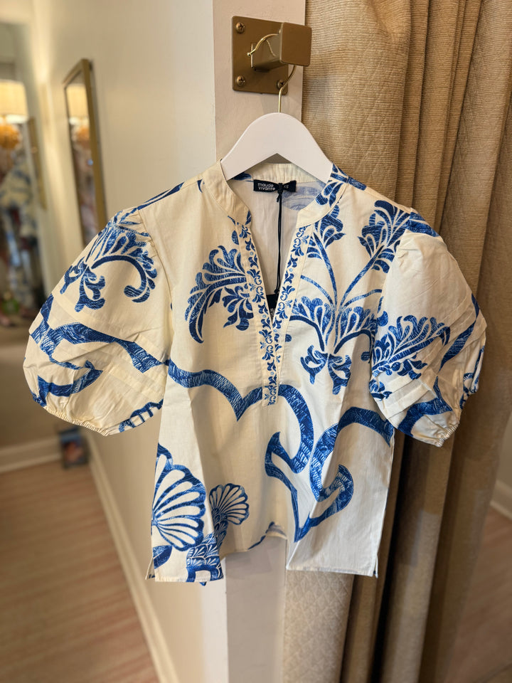 Raya Top Blue Fresco