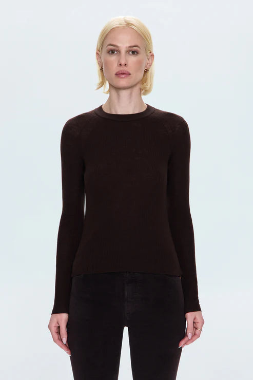 Juno Feather Weight Sweater Mocha