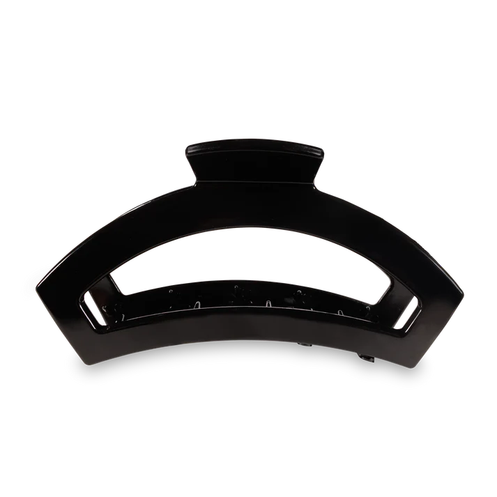 Open Hair Clip Large Jet Black