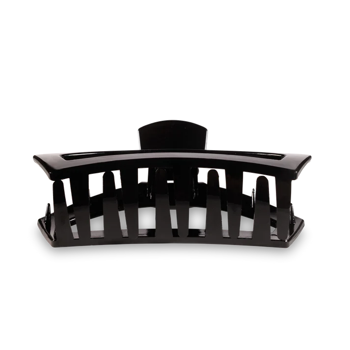 Open Hair Clip Large Jet Black