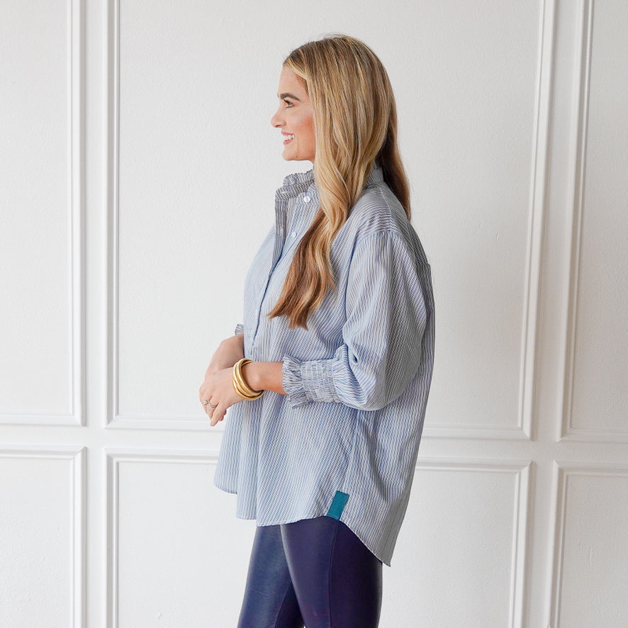 Kimberly Top Forest Stripe