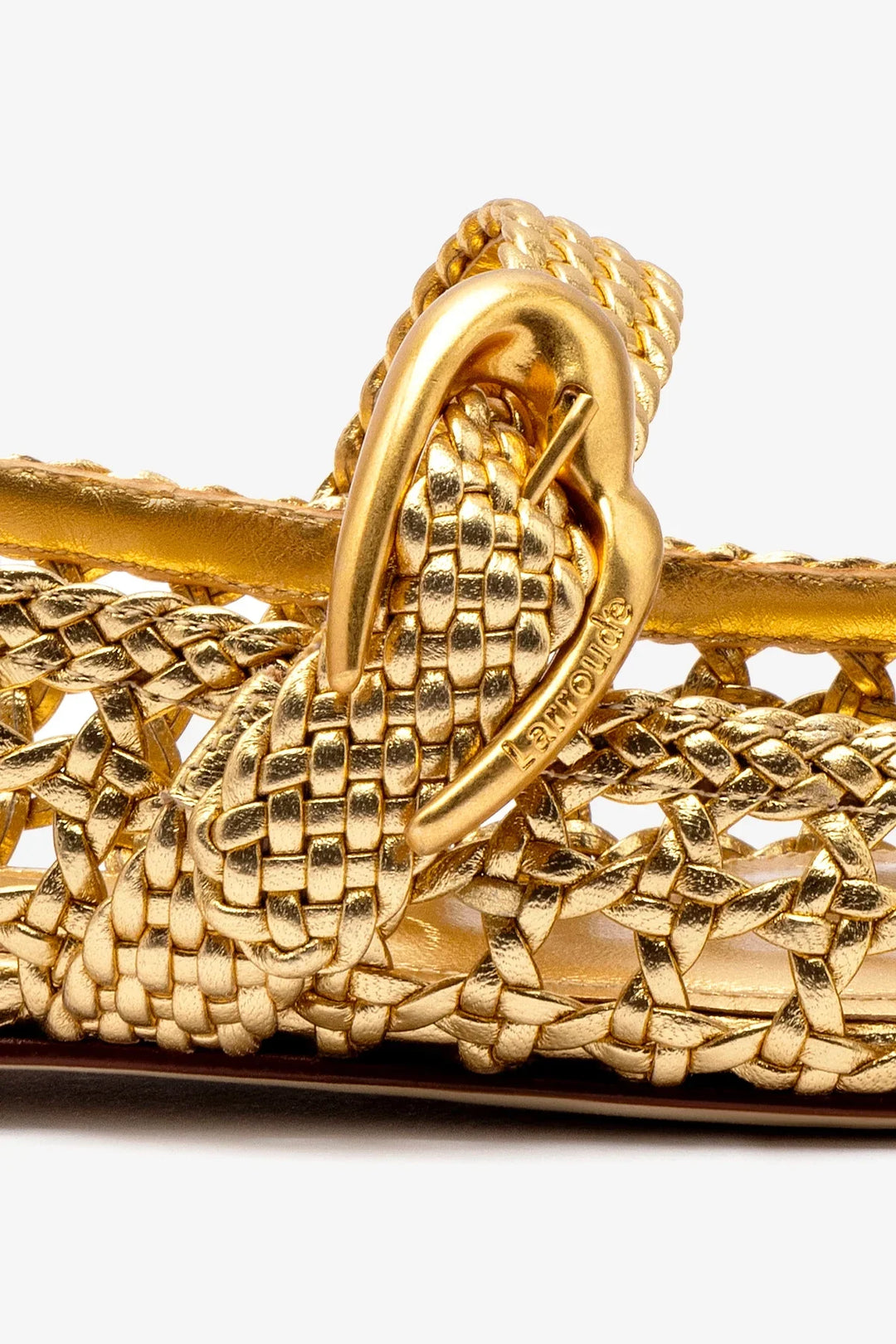 Verona Ballet Flat In Gold Leather