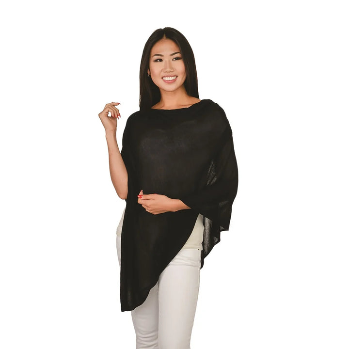Elsa Bamboo Ponchos Black
