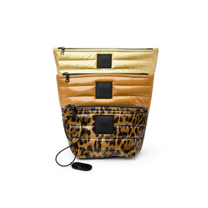 Travel Trio Organizational Pouches Gold