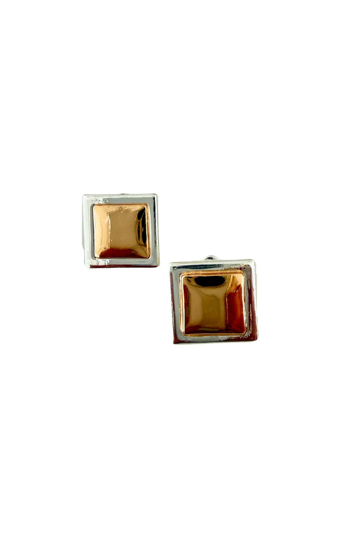 Geo Vintage Earring Silver/Gold
