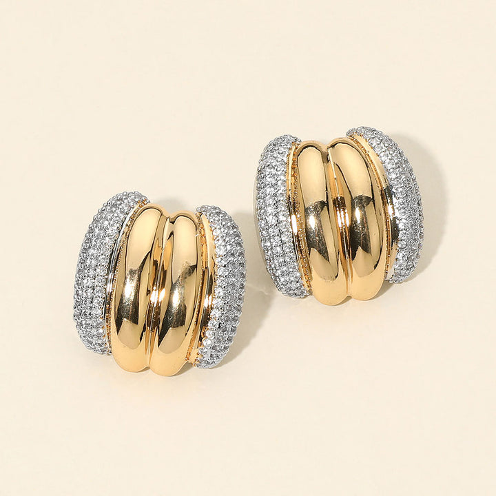 Cameron CZ Earrings Gold