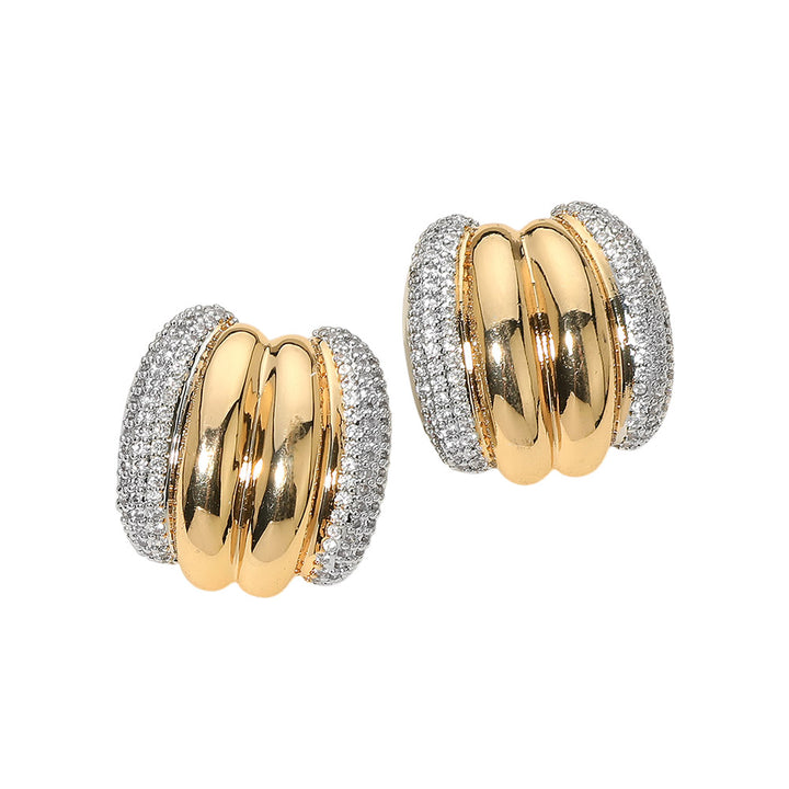 Cameron CZ Earrings Gold