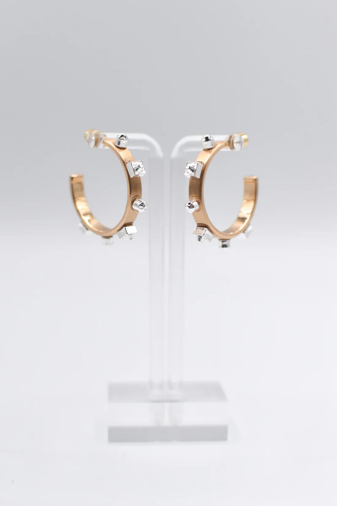 Mixed Metal Hoop Gold