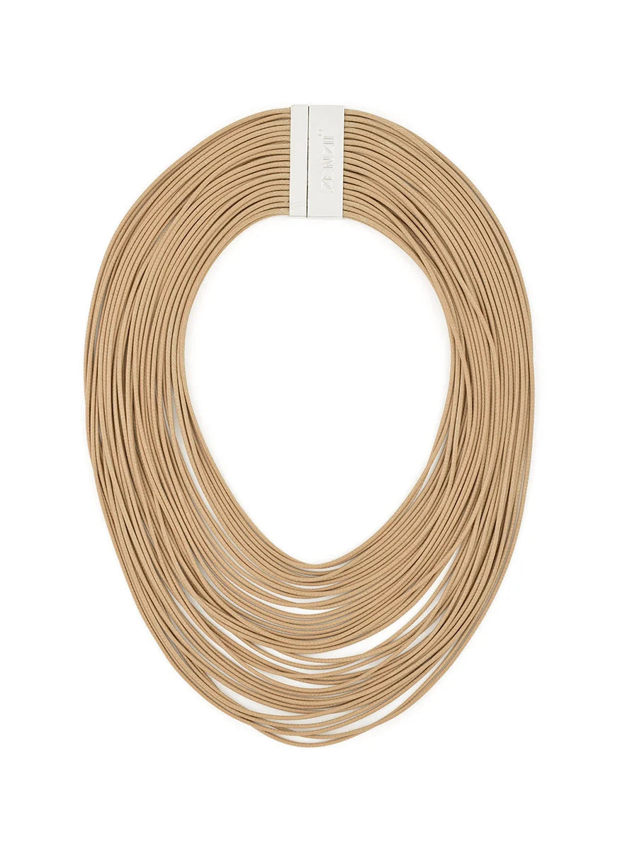Tight Rope Necklace Tan