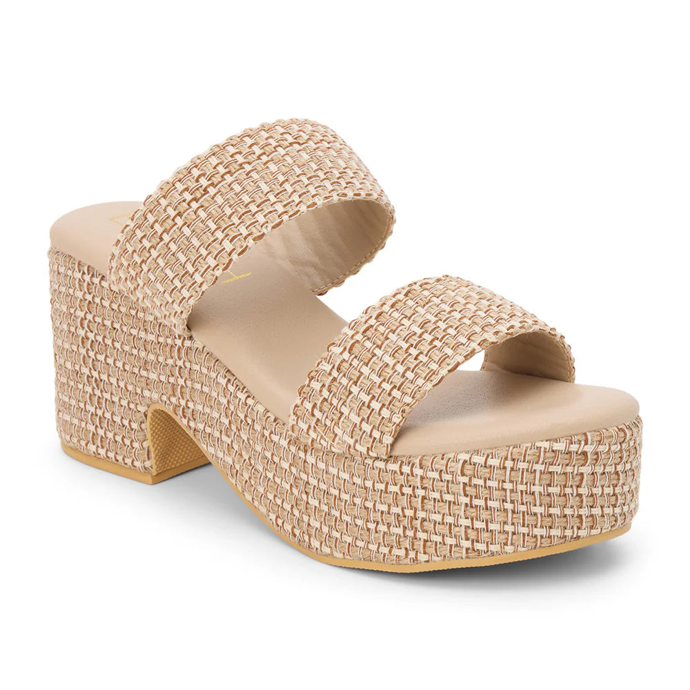 Ocean Ave Wedge Tan Multi