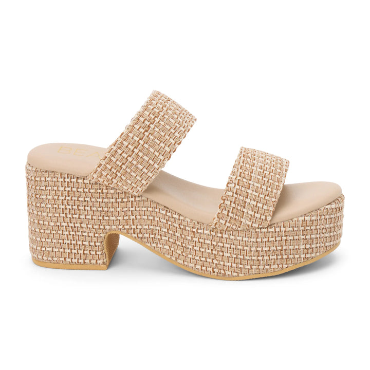 Ocean Ave Wedge Tan Multi