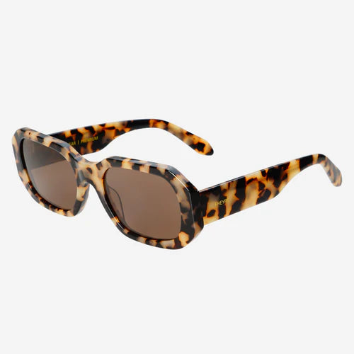 Onyx Acetate Womens Rectangular Sunglasses Milky Tortoise