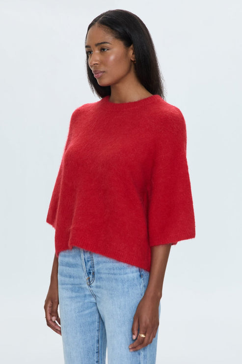 Micah Sweater Tee Ruby
